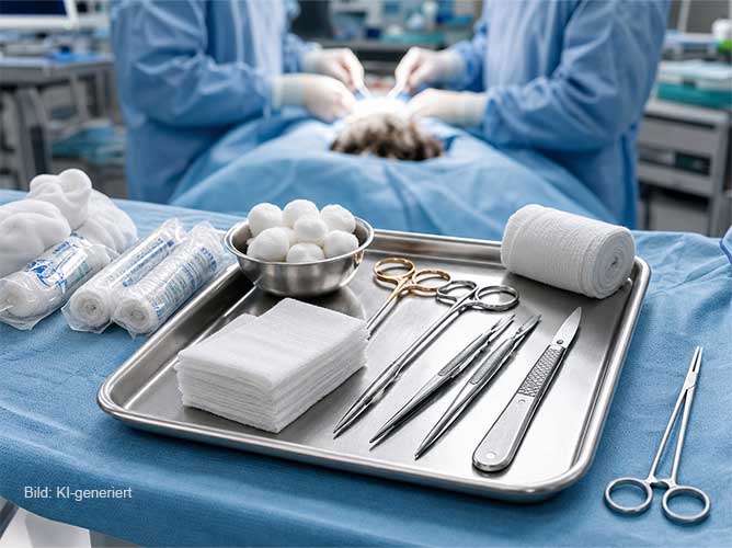 Chirurgisches Instrumentarium für Operationen